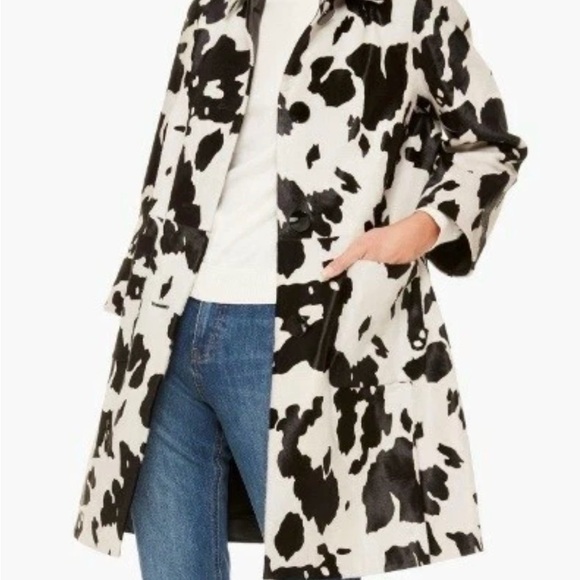 Kate Spade New York Womens Tilda Classic A-Line Coat Brown Multi Size 00